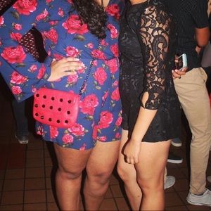 Lace Black Romper!